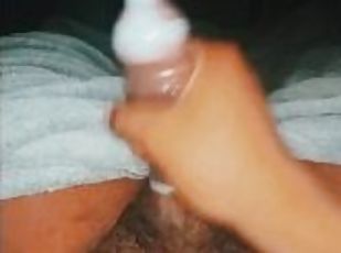 masturbācija-masturbation, amatieris, spermasizšāviens, milzīgs-dzimumloceklis, melns, pov, sperma, solo, penis