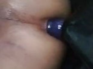 masturbación, amateur, anal, juguete, a-solas