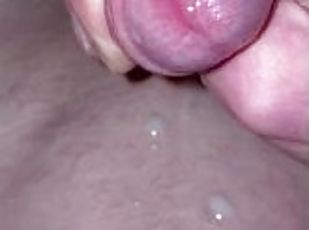 masturbation, smal, amatör, cumshot, gigantisk-kuk, avrunkning, juckande, sprut, ensam, kuk