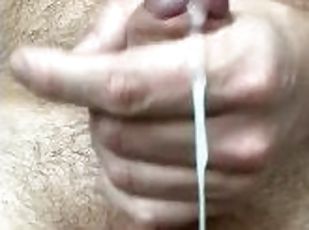 extrême, masturbation, orgasme, amateur, ejaculation-sur-le-corps, énorme-bite, maison, branlette, sperme, solo