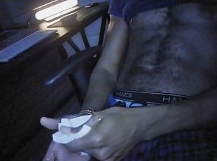 masturbation, gay, secousses, ejaculation, solo, bite