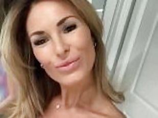 masturbation, amatör, milf, blond, söt, ensam