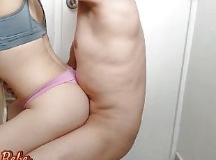 amateur, polla-enorme, adolescente, latino, gimnasio, polla