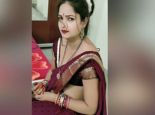 amateur, indien, solo, hôtel, brunette