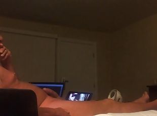 Masturbating while I cum