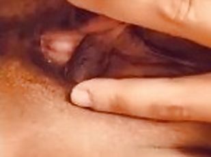 masturbation, chatte-pussy, giclée, amateur, ébène, milf, belle-femme-ronde, solo