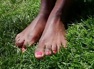 ébène, interracial, lesbienne, black, pieds, fétiche