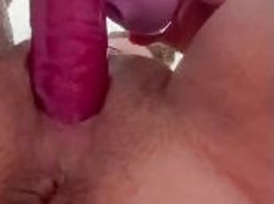 baignade, masturbation, orgasme, giclée, amateur, milf, douche, solo