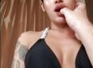 asien, dilettant, babe, blasen, immens-glied, junge, creampie, thai, kanapee, winzig