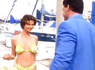 Bonerific Brunette Catherine Bell Wearing a Super Sexy Bikini