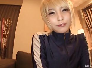 asiático, brinquedo, hardcore, japonesa, punheta, casal, pov, loira, natural, apertado