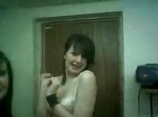 amateur, ados, webcam, danse, soutien-gorge