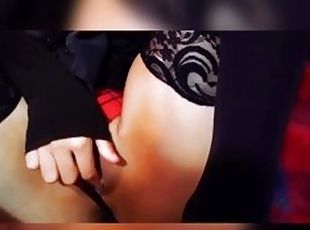 masturbation, orgasme, giclée, amateur, babes, bas, point-de-vue, fétiche, solo, goth