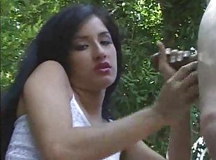 al-aire-libre, maduro, babes, mamada, adolescente, paja, jóvenes18, morena, tetitas