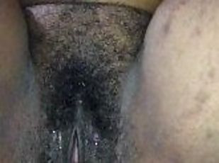 Ebony-hairy-pussy-play