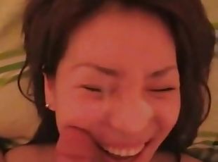 asiatisk, cumshot, hardcore, par, sväljer, pov, ansiktssprut, sprut, vacker-pretty, koreansk