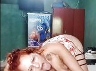 masturbation, amateur, énorme-bite, milf, latina, argentine, tatouage, bite