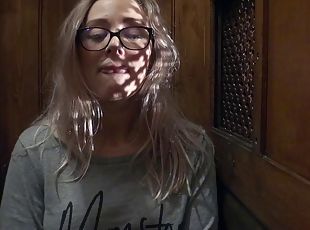 lunettes, hardcore, couple, coquine, fétiche, réalité