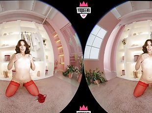 Alena 4k ultra hd POV VR solo in red stockings