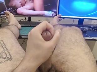 Cumming to rough sex and a blowjob scene