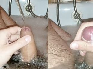 bañando, papá, meando, amateur, chorro-de-corrida, gay, pies, corrida, a-solas, papi