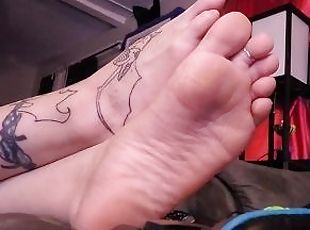 amateur, babes, pieds, point-de-vue, fétiche, solo, goth, tatouage