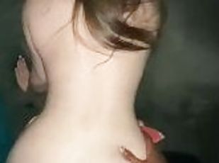 cul, amateur, énorme-bite, interracial, milf, butin, point-de-vue, coquine, blanc, brunette