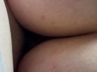 pantat, amatir, sayang, creampie-ejakulasi-di-dalam-vagina-atau-anus-dan-keluarnya-tetesan-sperma, sudut-pandang, sperma, cowgirl-posisi-sex-wanita-di-atas-pria