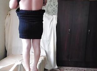 Beautiful Transgender Making Amateur Voyeuristic Homemade Videos by Her Beautiful Body