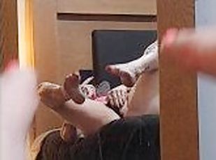 masturbation, amateur, célébrité, pieds, culotte, assez, fétiche, solo, bite, jambes