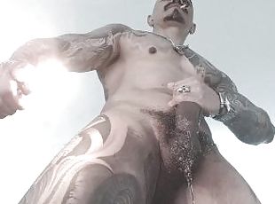 pisser, amateur, branlette, fumer, musclé, bisexuels, tatouage