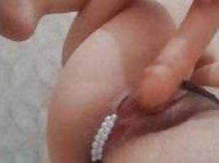 orgasmo, squirting, amateur, adolescente, brasil, a-solas, tatuaje, tetitas