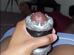 masturbation, ejaculation-sur-le-corps, énorme-bite, jouet, gay, black, joufflue, secousses, jeune-18, ejaculation