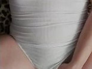 Horny milf in body suit