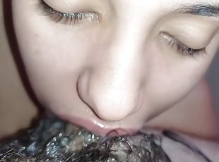 Naughty Horny Licking A Hard Cock