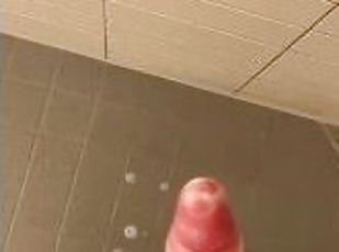 Hotel shower masturbation