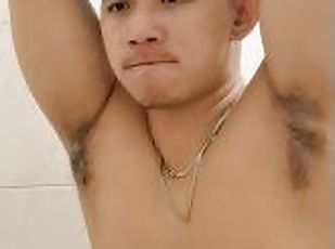 Gwapo at machong pinoy, gigil sa sa pag jakol (armpit Fetish)