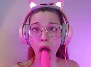 amatør, blowjob, leke, rødhåret, pov, anime, søt, dildo, petite, alene