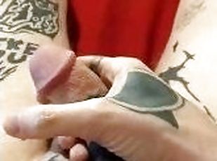 masturbation, amateur, ejaculation-sur-le-corps, arabe, percé, fétiche, solo, tatouage