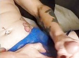 Sexy trans girl cumming so hard