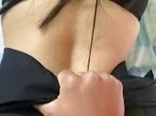 asiatisk, store-pupper, doggy, cumshot, compilation, strømper-stockings, pov, høyskole, røff