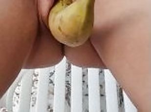 masturbation, amateur, jouet, solo, banane