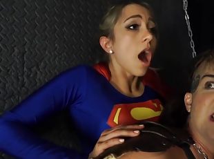 Amazon Villainess Destroys Superheroine