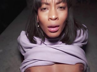 payu-dara-besar, anjing, di-luar, alat-kelamin-wanita, menghisap-zakar, peju, perempuan-afrika, deepthroat, creampie, pov