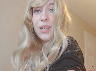 masturbation, amateur, maman, fellation-profonde, point-de-vue, blonde, lingerie, bite