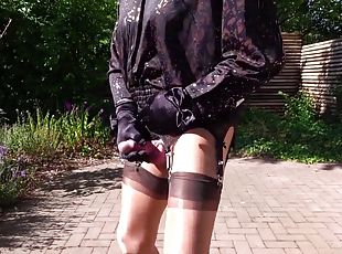 masturbation, en-plein-air, public, transsexuelle, amateur, ejaculation-sur-le-corps, milf, allemand, bdsm, lingerie