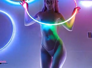 Hula Hoop Dancing and Posing NO SOUND