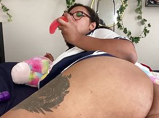 teta-grande, amador, anal, ébona, brinquedo, punheta, preto, bbw, sozinho