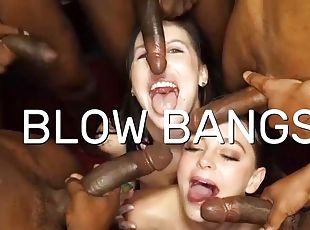 Blonde Babe Loves Getting Lift Fucked In The Air In Gangbang