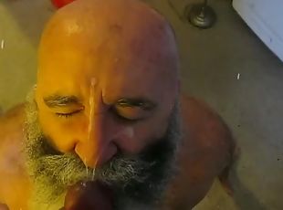 Silver Daddy Gets a Mouth full of Black Dick